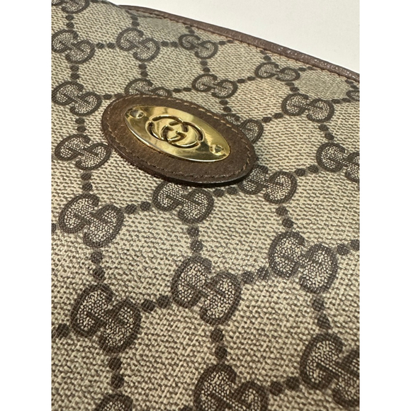 Gucci Monogram Shoulder Bag Brown/Gold One Size - Picture 3 of 10